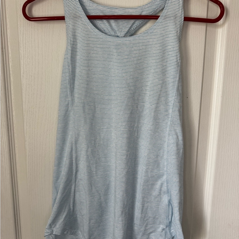 Champion Blue and White Striped Top